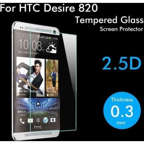 2.5D Tempered Glass For HTC Desire 820 High Quality Protective Film Explosion-proof Screen Protector for HTC D820U D820T