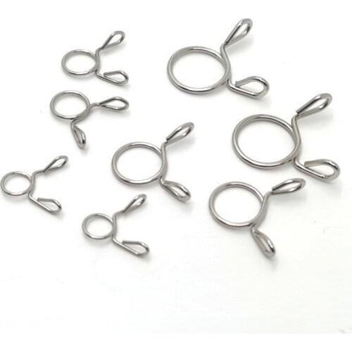 20pcs M6-M10 Fuel Line Hose Tubing Spring Clips Clamps Assortment Kit for Motorcycle Scooter
