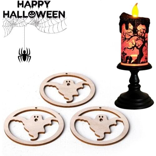 3PCS 7cm Wooden Christmas Ornaments Unfinished Natural Wood Slices for Xmas Ornaments Hanging Decorations, Arts and DIY Crafts