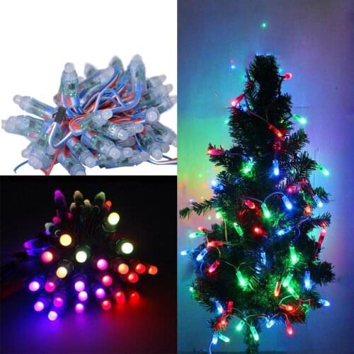 50Pcs/Lot DC5V 12V Full Color WS2811 Pixel LED Module 5050SMD RGB Digital Light For Decoration Advertising Christmas Tree Lights