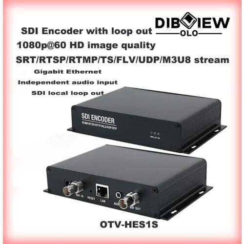 OTV-HES1S Sdi Loop Out Video Streaming H.265 H.264 Encoder SDI HD Facebook Youtube Live Broadcast 3G SD-SDI to Srt Rtmps Rtsp