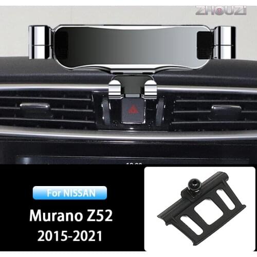 Car Mobile Phone Holder For Nissan Murano Z52 2015-2021 Special Mounts Stand GPS Gravity Navigation Bracket Car Accessories