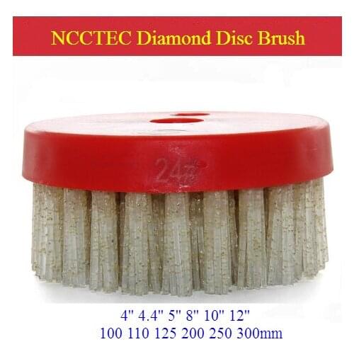 4'' 4.4'' 5'' 8'' 10'' 12'' Diamond abrasive brush disc| 100-300mm circular | Represent natural color and best crystal texture