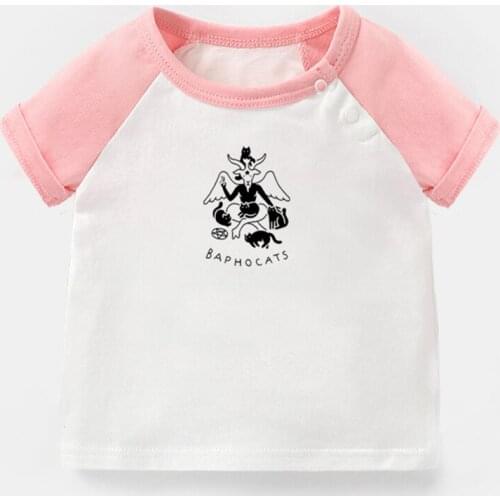 Baphocats Brutal Kittens Song Of The Llama Design Newborn Baby T-shirts Toddler Graphic Raglan Color Short Sleeve Tee Tops