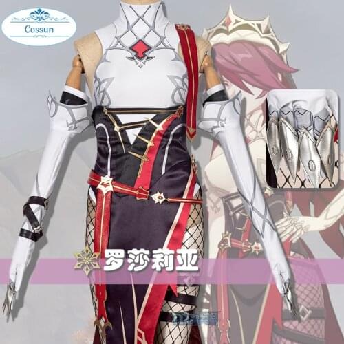 Game Genshin Impact Rosalia Cosplay Costume Game Suit Uniform Halloween Outfit For Women XS-2XL 2021 New