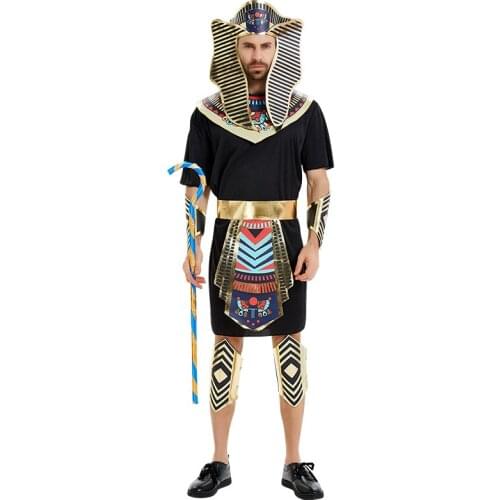 Movie Cleopatra Ancient Egyptian Pharaoh Costume Halloween Purim Carnival Party Cosplay Fancy Dress Up Uniform