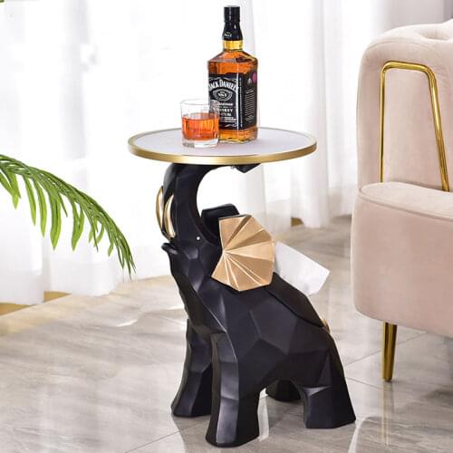 [MGT] Nordic Resin Decoration Elephant Shelf Tissue Box Storage Home Decoration Living Room Decor Multifunctional Floor Crafts