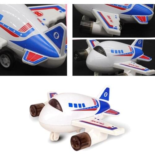 Lovely Mini Cartoon Plane Airplane Pull Back Alloy Model Table Decor Tabletop Ornaments Kids Toy Gift