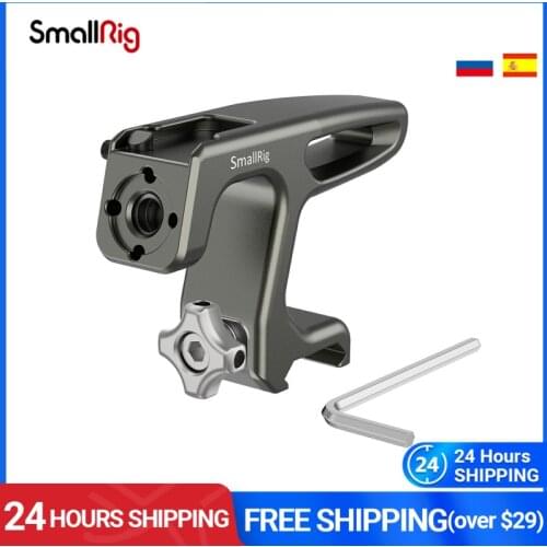 SmallRig Mini Top Handle With Cold shoe mount & ARRI hole for mirrorless/digital cameras/other small cameras (NATO Clamp) - 2758