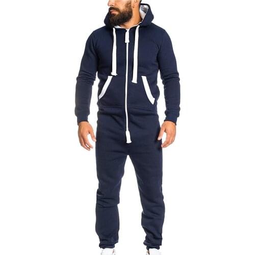 JODIMITTY 2020 New Men One-piece Garment Pajama Playsuit Zipper Hoodie Male Onesie Camouflage Print Jumpsuit Streetwear Overalls