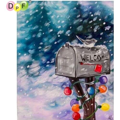 DPF DIY Mail the bird 5D diamond embroidery crafts wall painting diamond mosaic square diamond painting cross stitch home decor