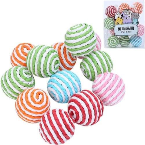 Pet Cat Combo Set Toys Spree Colorful Ball Interactive (random Color)