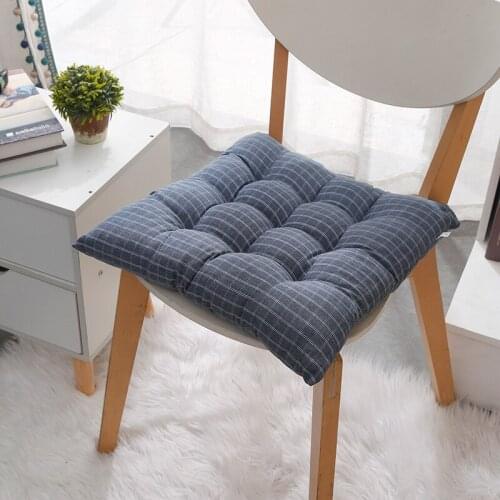 Japanese Plaid Chair Cushion Thickened Office Student Dining-table Pad Tatami Pads Meditation Cushions