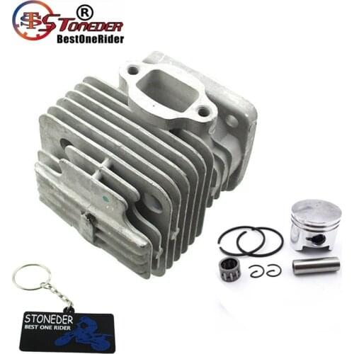 STONEDER 44mm Ported Performance Racing Block Bore Cylinder Piston For 2 Stroke 47cc 49cc Engine Mini Moto Dirt Pocket Bike ATV