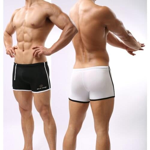 Sexy Mens swimwear male Summer Swim Trunks men swimsuit S/M/L/XL swim shorts Boxer swim suit men
