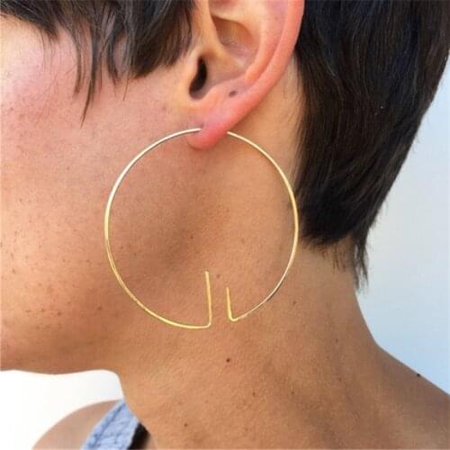 Hoop Earrings Handmade Modern Jewelry Gold Filled/925 Silver Brincos Vintage Pendientes Boho Oorbellen Earrings For Women