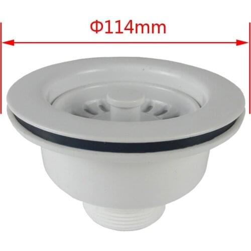 MTTUZK Kitchen Sink Drainer 114mm Diameter Drainer For the Sink Filter Drain Lifting Drain MTK252