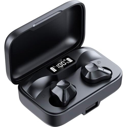 TWS Earphone Bluetooth Wireless Headset Waterproof Deep Bass Earbuds True Wireless Stereo Headphone With Mic Sport Earphone