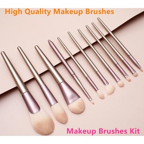 High Quality Makeup Brushes Foundation Powder Lip Eyebrow Brush Cosmetic Tool Beauty Brush Wooden Handle Make up Brushes Kit