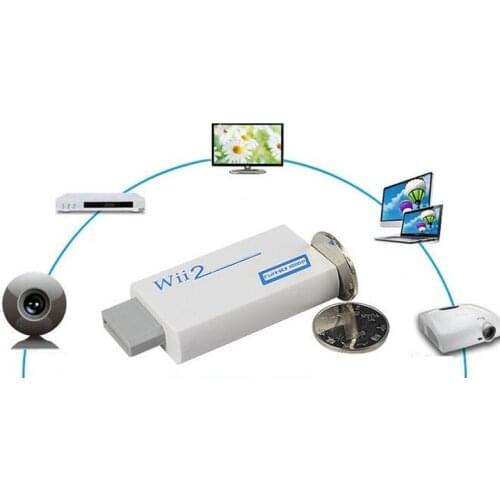 WII to HDMI Converter Full HD 1080P WII to HDMI Wii 2 HDMI Converter 3.5mm Audio for PC HDTV Monitor Display Wii To HDMI Adapter