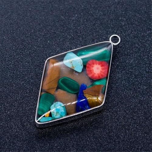 100% Stainless Steel Jewelry Big Charms colorful nautical shell pendant For Necklace DIY Charms for Jewelry Making 23*20mm