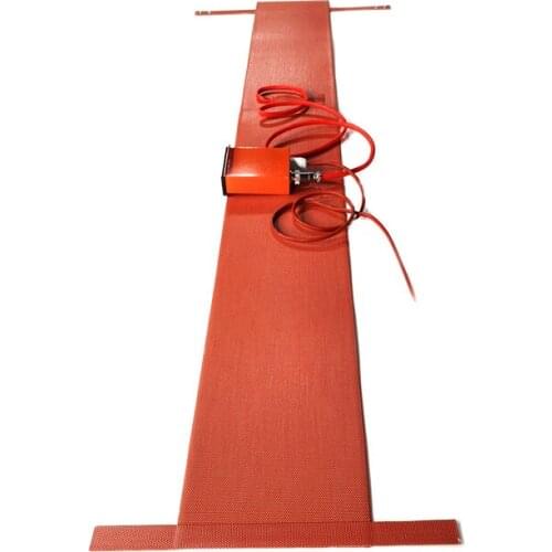 205*1645*1.5mm 220V 1500W Silicone Barrel Heater Digital Thermostat on Wire 1800mm Lead Wire