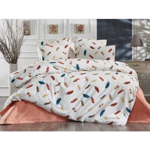 Land Of dowry Shaggy Double Personality Duvet cover set White
