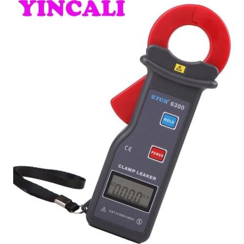 Fast Shipping Clamp Leaker ETCR6300 Clamp Leakage AC Current Meter Digital Ammeter Clamp Meter Measures AC leakage current