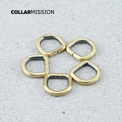 D-shaped buckle 10mm webbing DIY cat dog collar straps Bags backpack pet products parts Zinc Alloy plated metal buckle DK10QT