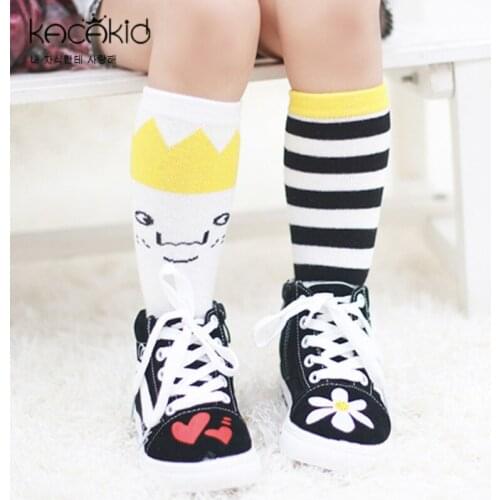Kacakid 10 Pairs/set Cute Hippo Pattern Children Kids Cotton Baby Socks kids Newborn Baby Boys Girls Knee Hight Socks
