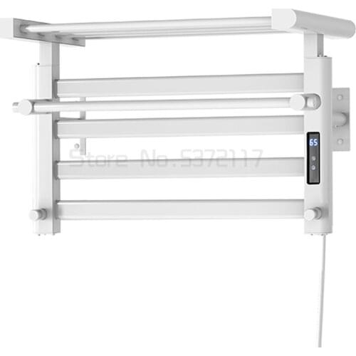 Electric towel rack household non perforated electric heating constant temperature fiber drying rack bathroom storage rack