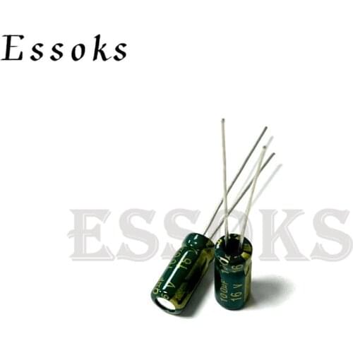 50pcs Electrolytic Capacitor 16V100UF 16V 100UF 5X11 mm High Frequency Low ESR Aluminum Capacitors