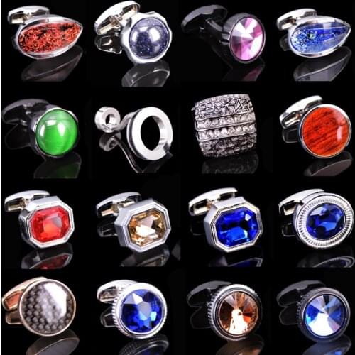 Classic design new high quality crystal Cufflinks fashion brand mens French shirt Cufflinks wholesale / retail