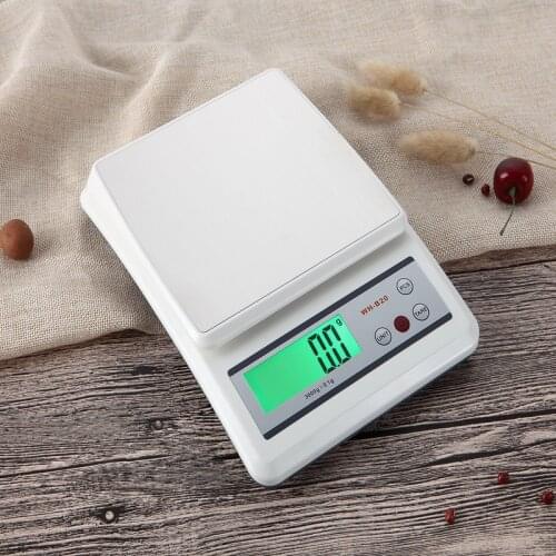3KG 0.1g Kitchen Electronic Scales Stainless Steel Surface Cooking Scale Counting Weighing Function Laboratory Bench Balance