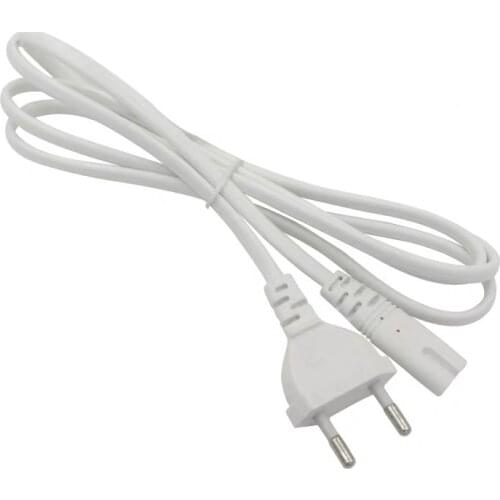 1.5 M hot sale 1Pcs Volex EU European 2-Prong Port AC Power Cord Cable For Mac Mini Router for apple TV PS2 PS3 Slim Power Cable