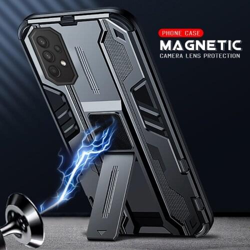 Magnetic Car Holder Phone Cover For Samsung Galaxy A52 5G Case For Samsung A 52 52A A525F A526B Shockproof Lens Protection Cases