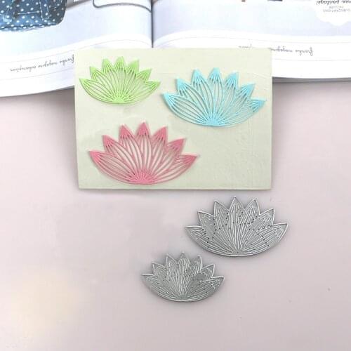 DUOFEN METAL CUTTING DIES lotus flower Chinese New Year stencil DIY Scrapbook Paper Album 2018 new