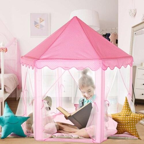 Baby toy Tent Prince Princess Tent Portable Folding Children Castle Play House Kid Gift Outdoor Beach Zipper tent Girls gifts