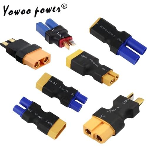 Amass XT60 to XT90 TRX XT30U EC3 EC5 4.0mm banana Female to Male Converter Adapter Plug For Lipo Battery RC Parts Custom Made
