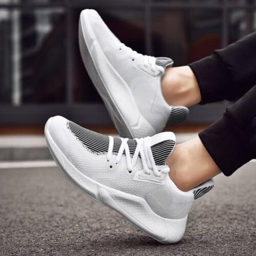 Causal sports shoes Men knitting s mens comfortable summer slip Breathable Sneakers fashion sneaker casual man for black de hot