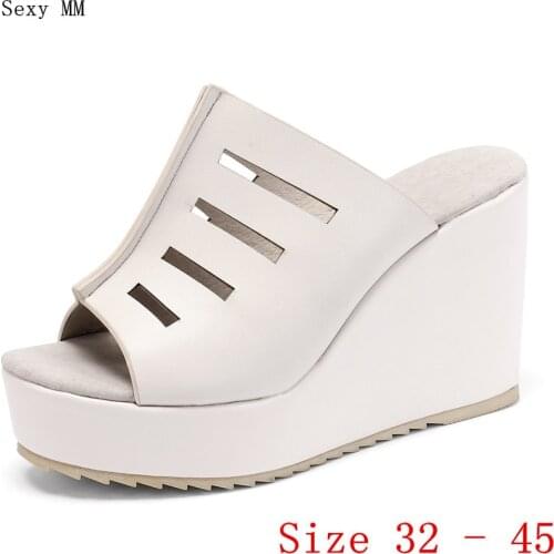 Slides Platform Sandals Women Shoes Summer Wedges Gladiator Sandals Woman High Heels Sandals Plus Size 32 33 - 40 41 42 43 44 45