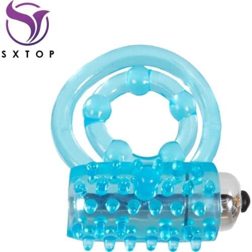 Silicone Sexy Toy Elastic Delay Ring Vibrating Cock Stretchy Intense Clit Stimulation Premature Ejaculation Lock Adult Vibrator