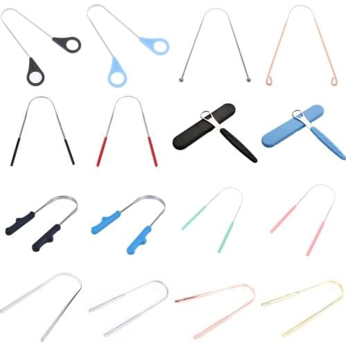 Tongue Scraper Cleaner Dental Cleaning Bad Breath Care Fresh Breath Tongue Toothbrush Oral Hygiene Health Tool For Men Women