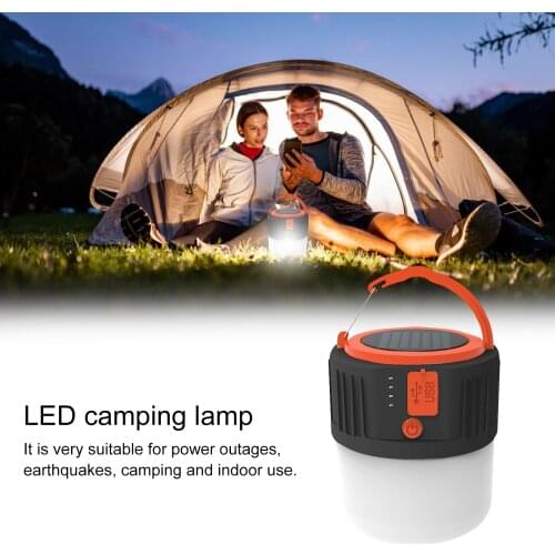 LED Camping Light USB Portable Lighting Phone Charge Camping Lantern Rechargeable Lamp Waterproof For Outdoor Hiking Fishing