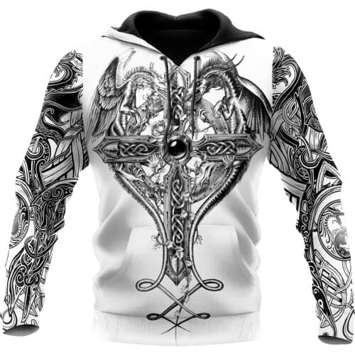 Dragon Tattoo and Dungeon Dragon 3D All Over Printed Hoodie For Man and Women Sweatshirt Zip Pullover Casual Jacket Tracksuit