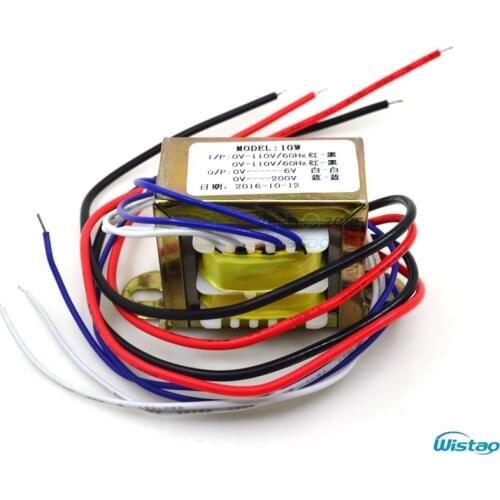 IWISTAO 10W Power Transformer EI for Tube Preamplifier 200V/20ma 6V/1A Audio HIFI DIY