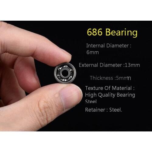 Fingertip Top Bearing 686 Bearing Finger Top Bearing High Speed Mute Overlength Idle