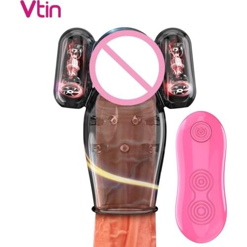 Vibrator Male Masturbation Adult Sex Toy For Men Penis Trainer Male Delay Lasting Pump Penis Enlargement Vibrators for Men