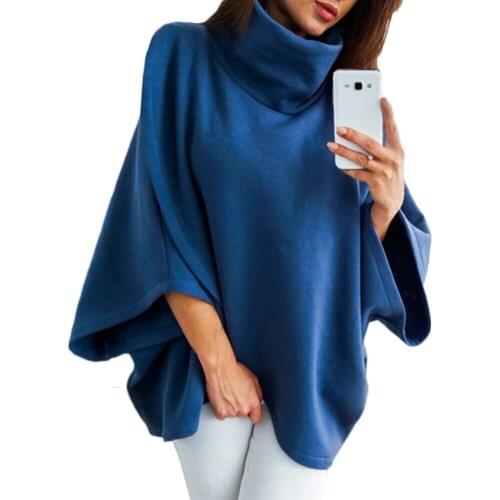 Women Ladies Tassel Cape Coat Fringe Poncho Winter Warm Women Solid Color Cloak Cape Turtle Neck Batwing Sleeve Jumper Poncho