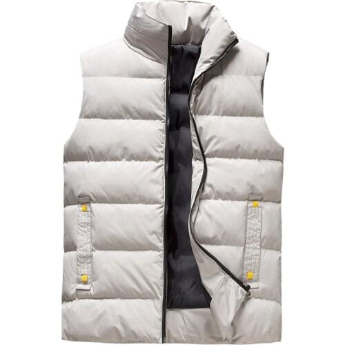 New Mens Cotton Vest Autumn And Winter Korean Style Sleeveless Waistcoat Slim Handsome Vest Fashion Vest Jacket 3672